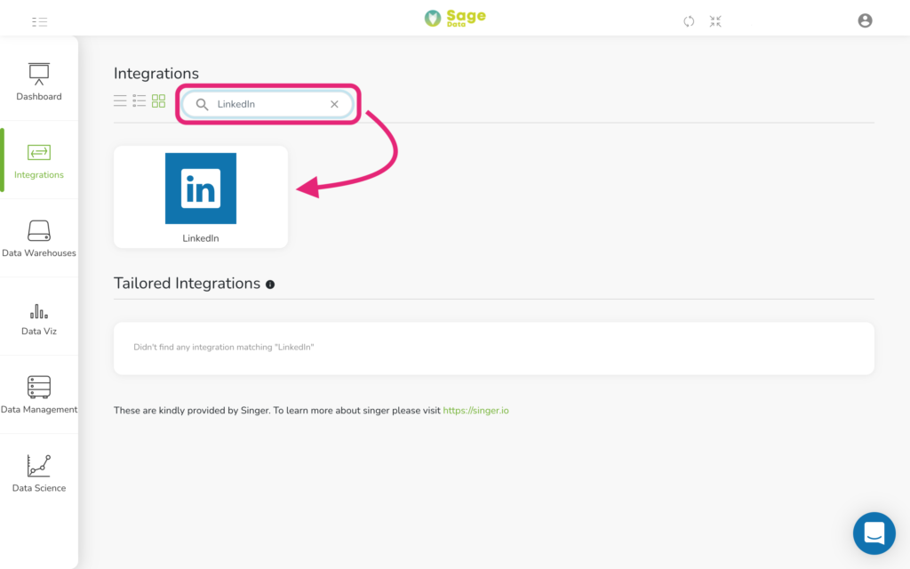 Search LinkedIn Integration Search LinkedIn Integration