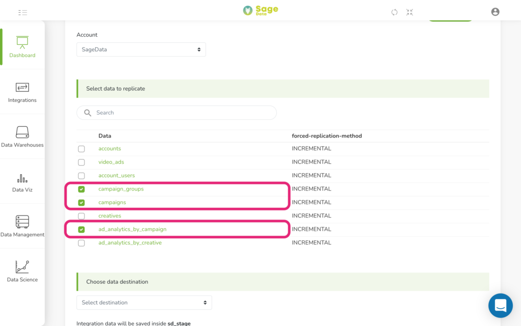 Seven step on how to integrate SageData with LinkedIn LinkedIn's integration with SageData