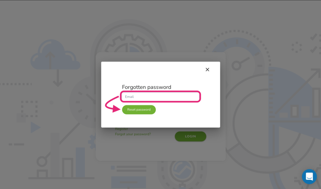 Reset your password on SageData platform forgotten password on SageData